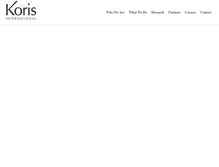 Tablet Screenshot of koris-intl.com